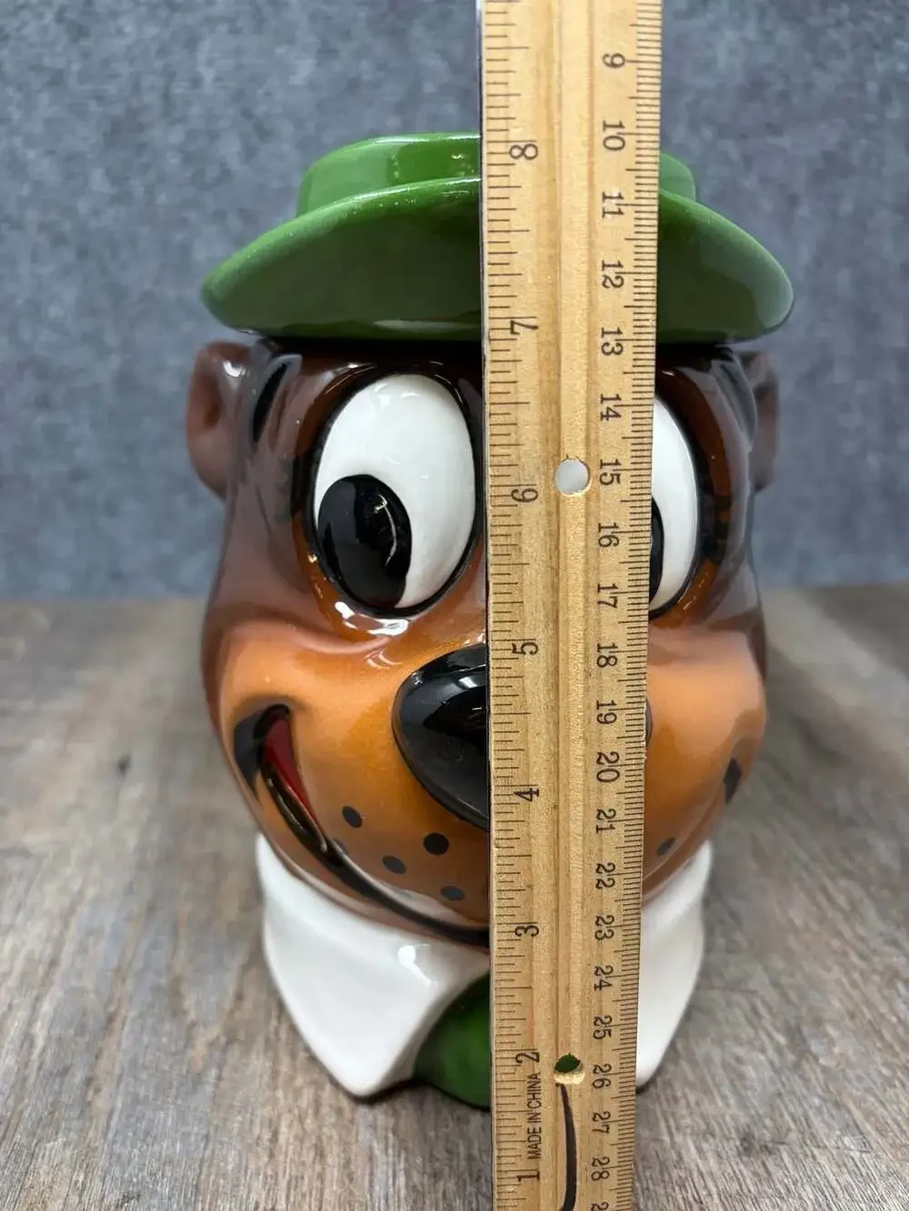 Rare Vintage Classic Yogi Bear Ceramic Cookie Jar Hanna-Barbera 1979 Vibrant EUC
